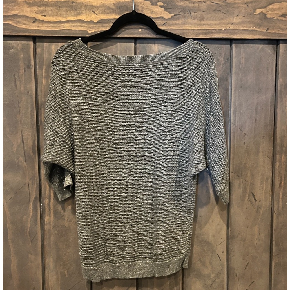 Express silver shimmer sweater top - Picture 2 of 3
